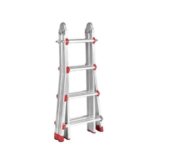 Thang nhôm chữ A rút lồng NiNDA ND-RL04, chữ A cao tối đa 1m9