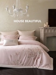 𝐇𝐎𝐔𝐒𝐄 𝐁𝐄𝐀𝐔𝐓𝐈𝐅𝐔𝐋 - Bộ chăn ga thêu hoa cao cấp