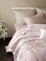𝐇𝐎𝐔𝐒𝐄 𝐁𝐄𝐀𝐔𝐓𝐈𝐅𝐔𝐋 - Bộ chăn ga thêu hoa cao cấp