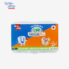 Tăm chỉ nha khoa - TAMCHI Plus sợi chỉ kép - hộp 50 cái
