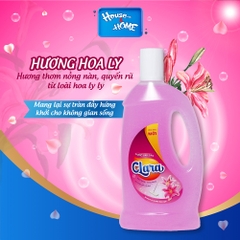 Nước lau sàn Clara - Hương hoa ly - chai 1L