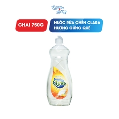 Nước rửa chén Clara - Hương gừng quế - chai 750g