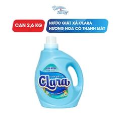 Nước giặt xả Clara - Hương hoa cỏ thanh mát - 2,6Kg