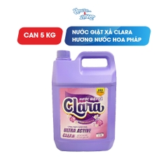 Nước giặt xả Clara - Hương nước hoa Pháp - 5Kg