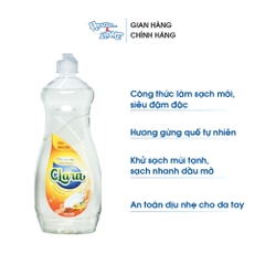 Nước rửa chén Clara - Hương gừng quế - chai 750g