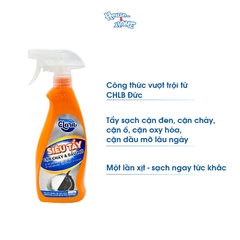 Siêu tẩy cặn cháy và dầu mỡ Clara - chai 500ml