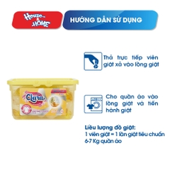 Viên giặt xả Clara - Hương hoa ngọt ngào - hộp 30 viên