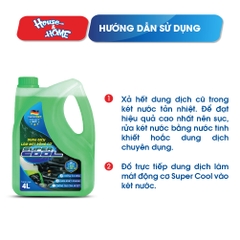 Dung dịch làm mát động cơ Super Cool - Màu xanh - 4L