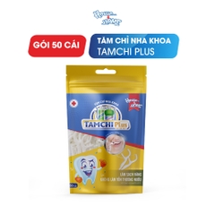 Tăm chỉ nha khoa - TAMCHI Plus sợi chỉ kép - gói 50 cái