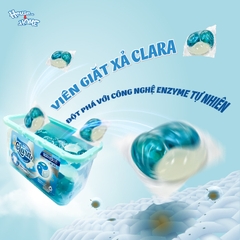 Viên giặt xả Clara- Hương hoa thanh mát