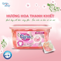 Viên giặt xả Clara - Hương hoa thanh khiết - hộp 30 viên