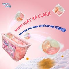 Viên giặt xả Clara - Hương hoa thanh khiết