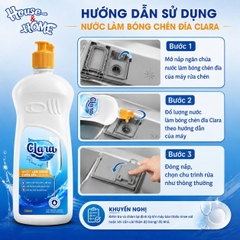 Nước làm bóng chén bát Clara