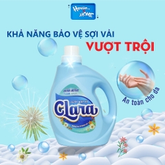 Nước giặt xả Clara - Hương hoa cỏ thanh mát - can 2,6kg