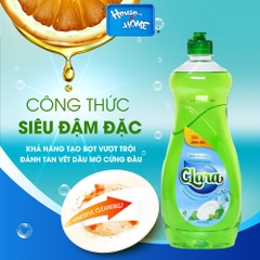 Nước rửa chén Clara - Hương Chanh tự nhiên - chai 750g