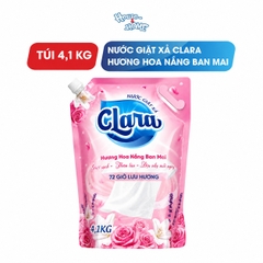 Nước giặt xả Clara - Hương hoa nắng ban mai - Túi 4,1kg