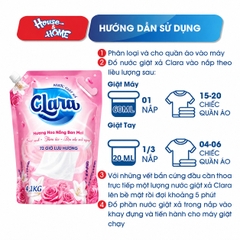Nước giặt xả Clara - Hương hoa nắng ban mai - Túi 4,1kg