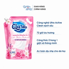 Nước giặt xả Clara - Hương hoa nắng ban mai - Túi 4,1kg