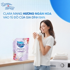 Nước giặt xả Clara - Hương ngàn hoa - Túi 4,1kg