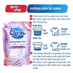 Nước giặt xả Clara - Hương ngàn hoa - Túi 4,1kg