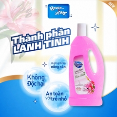Nước lau sàn Clara - Hương hoa ly - chai 1L