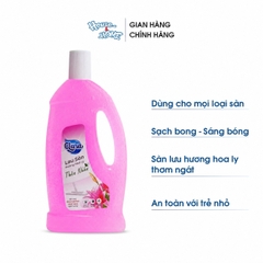 Nước lau sàn Clara - Hương hoa ly - chai 1L