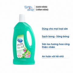 Nước lau sàn Clara - Hương hoa rừng - chai 1L