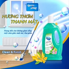Nước lau sàn Clara - Hương hoa rừng - chai 1L