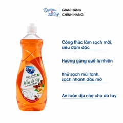 Nước rửa chén Clara - Tinh chất gừng quế