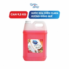 Nước rửa chén Clara - Tinh chất gừng quế - can 9.5kg