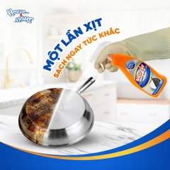 Siêu tẩy cặn cháy và dầu mỡ Clara - chai 500ml