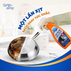 Siêu tẩy cặn cháy và dầu mỡ Clara - chai 500ml