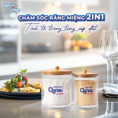 Tăm chỉ Clara phiên bản Acrylic 2 ngăn