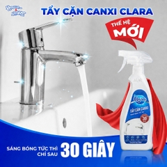 Dung dịch tẩy cặn canxi Clara - chai 500ml