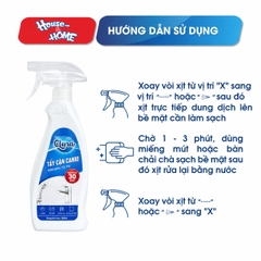Dung dịch tẩy cặn canxi Clara - chai 500ml