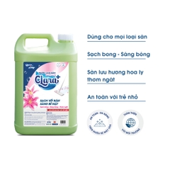 Nước lau sàn Clara+ - Hương hoa ly - 9.5kg