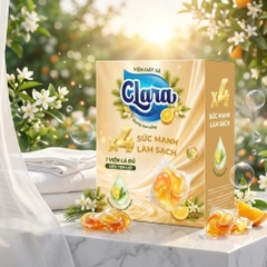 Viên giặt xả Clara Hoa nắng - Hộp 30 viên