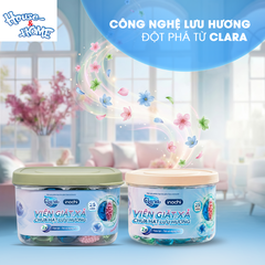 Viên giặt xả Clara 3in1 - Chứa hạt lưu hương - Hộp 25 viên