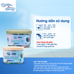 Viên giặt xả Clara 3in1 - Chứa hạt lưu hương - Hộp 25 viên