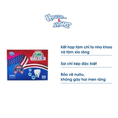 Combo 12 hộp Tăm chỉ nha khoa Clara Kiss - Hộp 30 cái