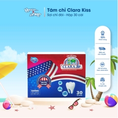 Combo 12 hộp Tăm chỉ nha khoa Clara Kiss - Hộp 30 cái