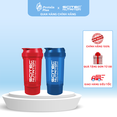 Bình lắc thể thao chính hãng  Scitec  2 ngăn 500ml