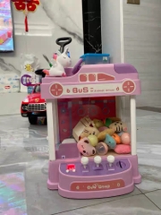 Máy gắp thú bông cỡ lớn hình pony , thỏ trắng , khủng long ,heo hồng kèm xu đếm thời gian, có nhạc có đèn cho bé