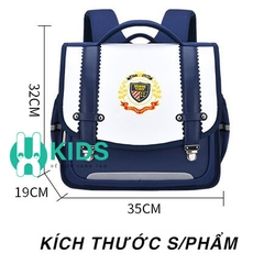 Balo chống gù cao cấp phong cách Anh Quốc, Nhật Bản siêu nhẹ chống nước cho bé cấp 1