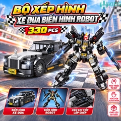 Bộ Lắp Ghép Ô Tô Biến Hình Robot 2in1 386 Chi Tiết – Mã 612