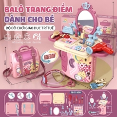 Bộ Bàn Trang Điểm Công Chúa Lắp Ghép Biến Hình Balo