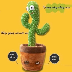 Đồ Chơi Cây Xương Rồng Nhảy Múa Nhại Giọng Phát Nhạc Mã 080-1 - XKIDS