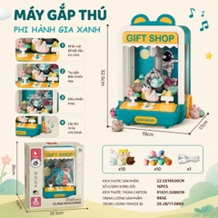 Máy Gắp Thú Mini Claw Machine Cho Bé Kèm Nhạc Và Đèn – Đồ Chơi Gắp Thú Có Kẹo Gashapon, USB Sạc, Nhiều Mẫu Cute