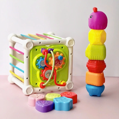 Vali Bận Rộn Montessori 6in1 Busy Book Có Đèn Và Âm Thanh Cho Bé 18 Tháng+
