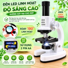 Bộ Kính Hiển Vi Khoa Học STEM Cho Bé 6+ Tuổi Khám Phá Thế Giới Vi Mô